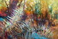 Original art for sale at UGallery.com | Jumble in the Woods by Melissa Gannon | $600 | mixed media artwork | 15.87' h x 16.37' w | thumbnail 1