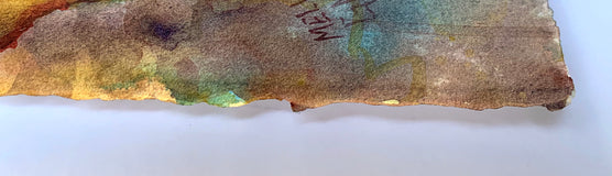 Original art for sale at UGallery.com | Magic & Grapes by Melissa Gannon | $600 | mixed media artwork | 15.25' h x 22.5' w | thumbnail 2