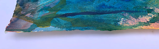 Original art for sale at UGallery.com | Mysteries and Dreams by Melissa Gannon | $600 | mixed media artwork | 15' h x 22' w | thumbnail 2