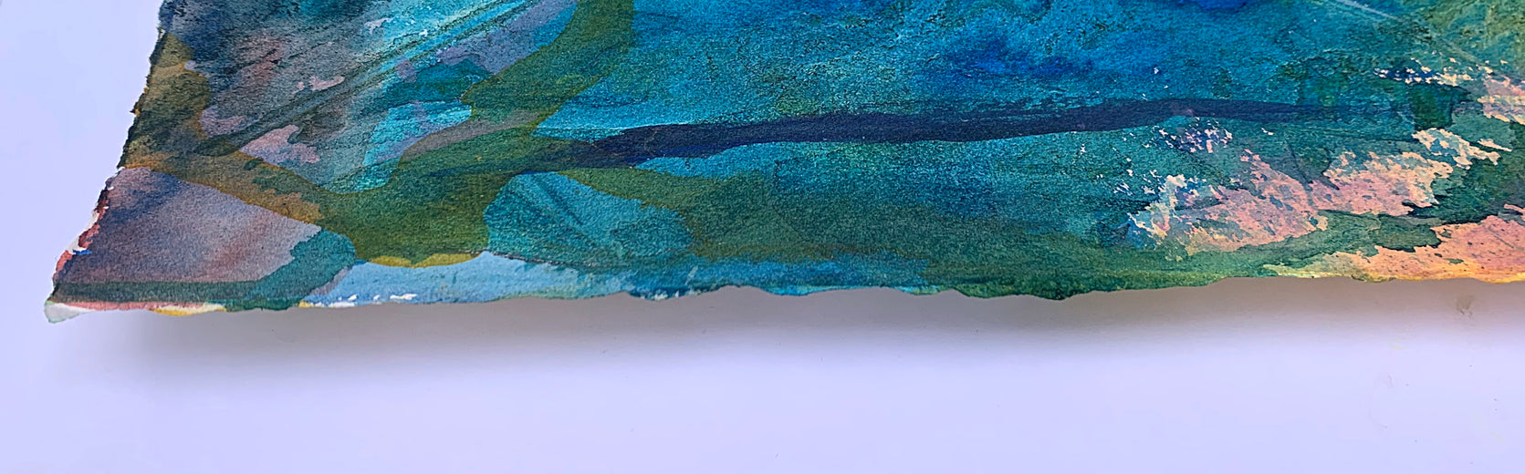 Mysteries and Dreams by Melissa Gannon |  Side View of Artwork 