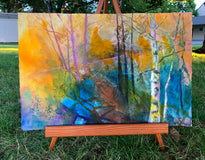 Original art for sale at UGallery.com | Mysteries and Dreams by Melissa Gannon | $600 | mixed media artwork | 15' h x 22' w | thumbnail 3