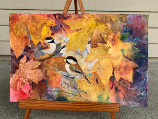 Original art for sale at UGallery.com | Queen of the Branch by Melissa Gannon | $750 | mixed media artwork | 14.5' h x 22.63' w | photo 3
