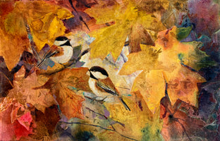 Original art for sale at UGallery.com | Queen of the Branch by Melissa Gannon | $750 | mixed media artwork | 14.5' h x 22.63' w | photo 1