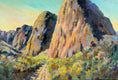 Original art for sale at UGallery.com | Road through Time by Melissa Gannon | $1,300 | mixed media artwork | 24' h x 36' w | thumbnail 1