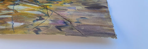 Original art for sale at UGallery.com | Thoughts of Spring by Melissa Gannon | $725 | mixed media artwork | 16' h x 20' w | thumbnail 2