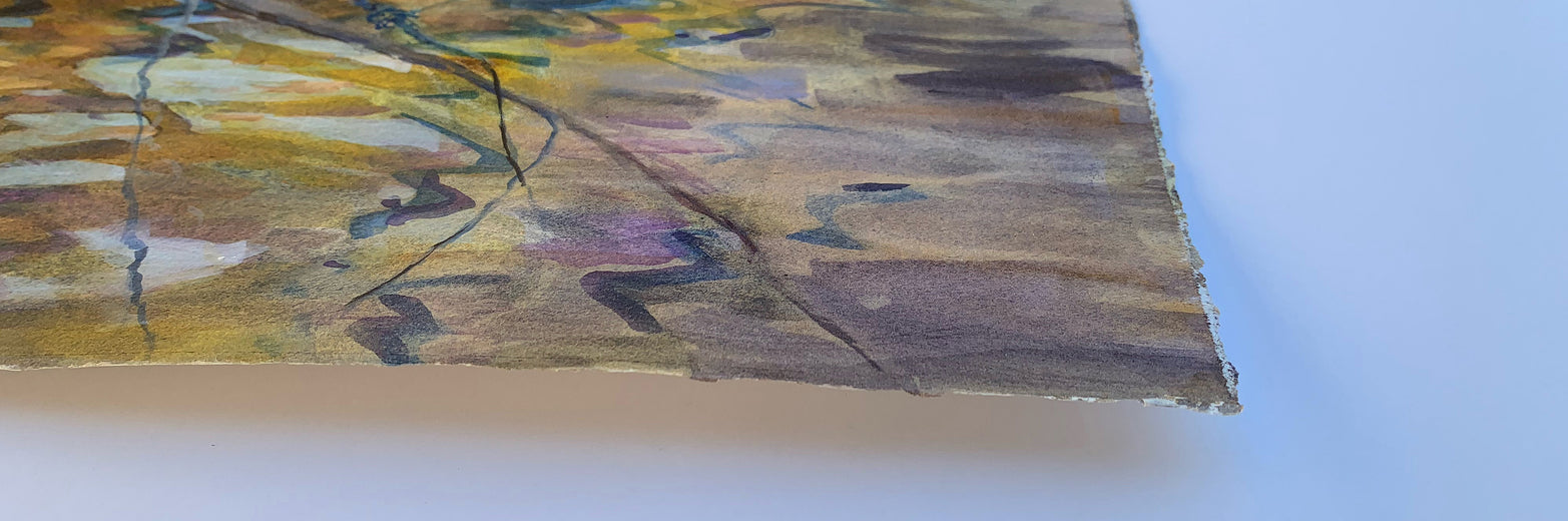 Thoughts of Spring by Melissa Gannon |  Side View of Artwork 