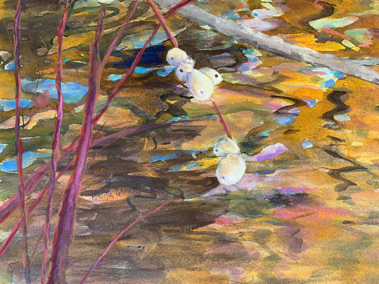 Thoughts of Spring by Melissa Gannon |  Closeup View of Artwork 
