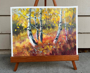 Original art for sale at UGallery.com | Dance! by Melissa Gannon | $325 | oil painting | 12' h x 16' w | photo 3