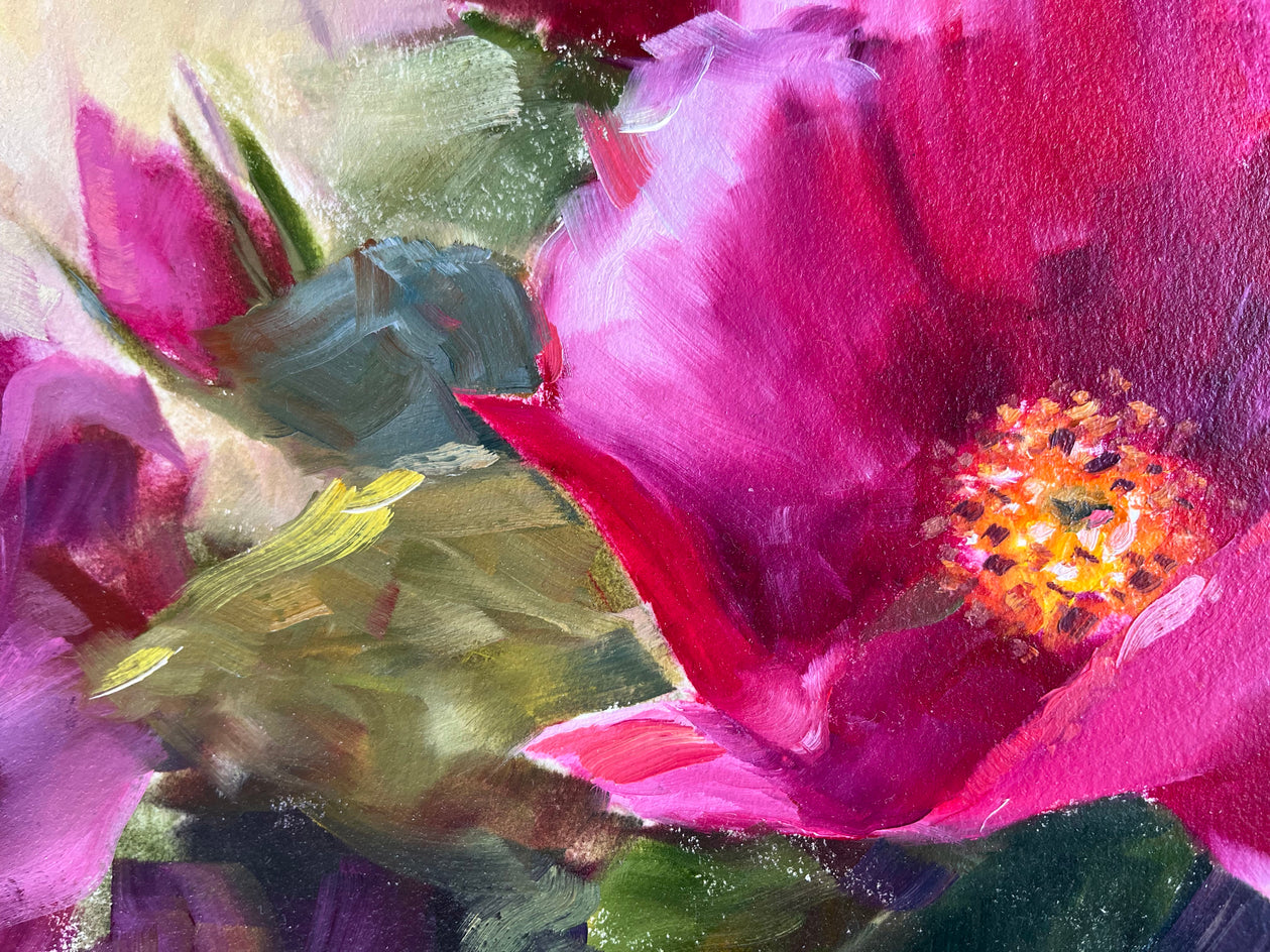 Rose Amazing by Melissa Gannon |  Closeup View of Artwork 