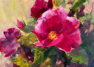 Original art for sale at UGallery.com | Rose Amazing by Melissa Gannon | $325 | oil painting | 12' h x 16' w | photo 1