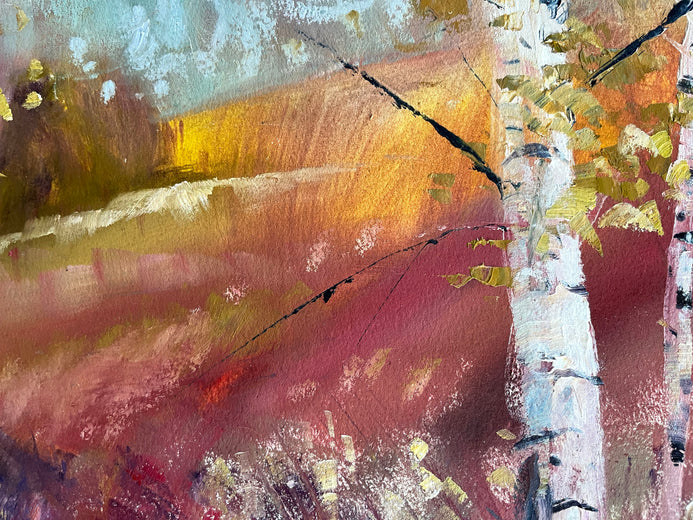 Spirit & Magic of Fall by Melissa Gannon |   Closeup View of Artwork 