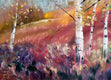 Original art for sale at UGallery.com | Spirit & Magic of Fall by Melissa Gannon | $325 | oil painting | 12' h x 16' w | thumbnail 1