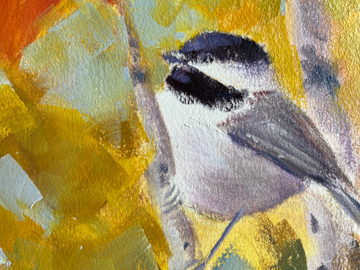 Two Birds by Melissa Gannon |  Closeup View of Artwork 