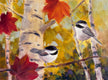 Original art for sale at UGallery.com | Two Birds by Melissa Gannon | $325 | oil painting | 12' h x 16' w | thumbnail 1