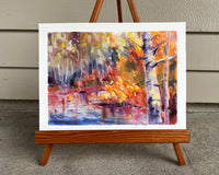 Original art for sale at UGallery.com | Woodland Secrets by Melissa Gannon | $325 | oil painting | 12' h x 16' w | thumbnail 3