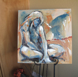 Original art for sale at UGallery.com | Quiet Time III by Sharon Sieben | $1,050 | acrylic painting | 24' h x 24' w | photo 3