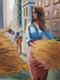 Original art for sale at UGallery.com | Gleaning by Michael Wedge | $775 | oil painting | 28' h x 22' w | thumbnail 4