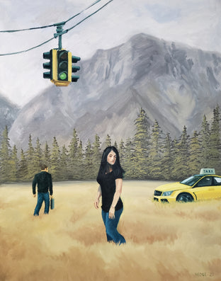 Original art for sale at UGallery.com | Getaway by Michael Wedge | $875 | oil painting | 28' h x 22' w | photo 1