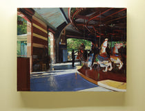 Original art for sale at UGallery.com | Central Park Carousel by Onelio Marrero | $1,025 | oil painting | 18' h x 24' w | thumbnail 3