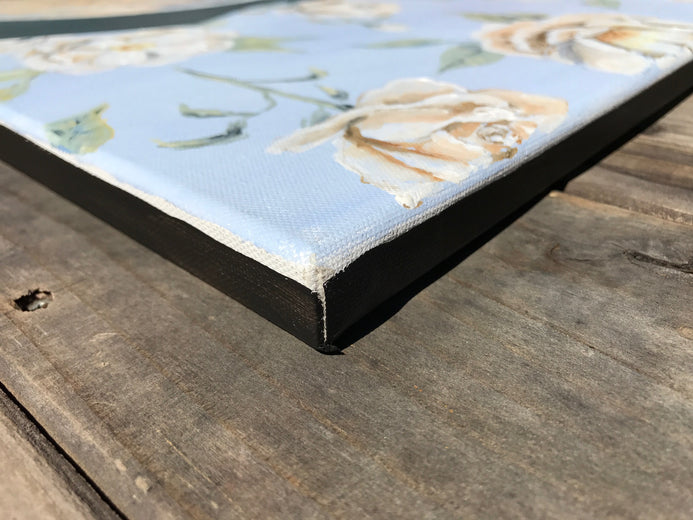 Moose in the Mountains by Alana Clumeck |  Side View of Artwork 