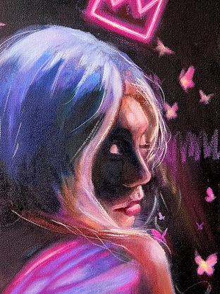 Her Transformation by Miranda Gamel |   Closeup View of Artwork 