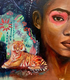 Original art for sale at UGallery.com | Love Rewritten by Miranda Gamel | $1,850 | oil painting | 24' h x 24' w | thumbnail 4