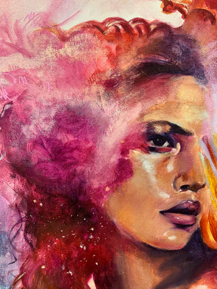 Original art for sale at UGallery.com | Mind on Fire by Miranda Gamel | $3,400 | oil painting | 36' h x 30' w | photo 3