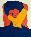 Original art for sale at UGallery.com | No. 1 by Misato Nakajima | $975 | acrylic painting | 17' h x 14' w | thumbnail 1