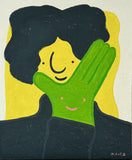 Original art for sale at UGallery.com | No. 2 by Misato Nakajima | $975 | acrylic painting | 17' h x 14' w | thumbnail 1