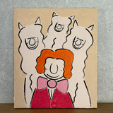 Original art for sale at UGallery.com | No. 3 by Misato Nakajima | $975 | acrylic painting | 17' h x 14' w | thumbnail 3