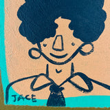 Original art for sale at UGallery.com | No. 9 by Misato Nakajima | $1,225 | acrylic painting | 17' h x 17' w | thumbnail 4