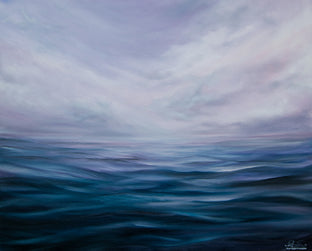 Original art for sale at UGallery.com | Alone in Nowhere by Mitch Davis-Mann | $2,325 | oil painting | 24' h x 30' w | photo 1