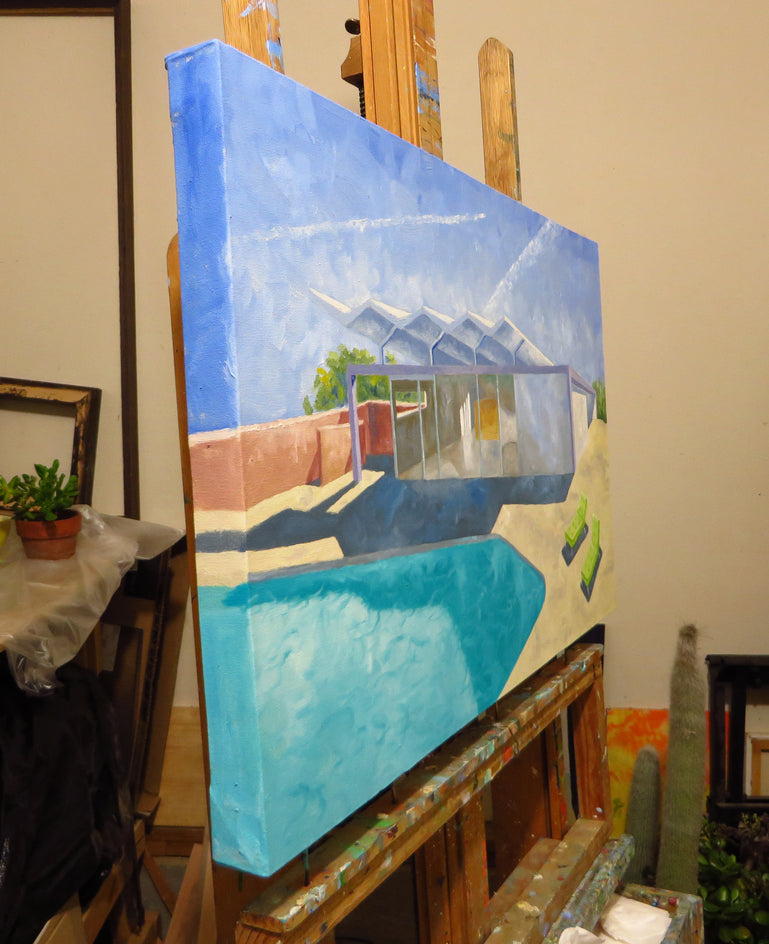 Contrails by Mitchell Freifeld |  Closeup View of Artwork 