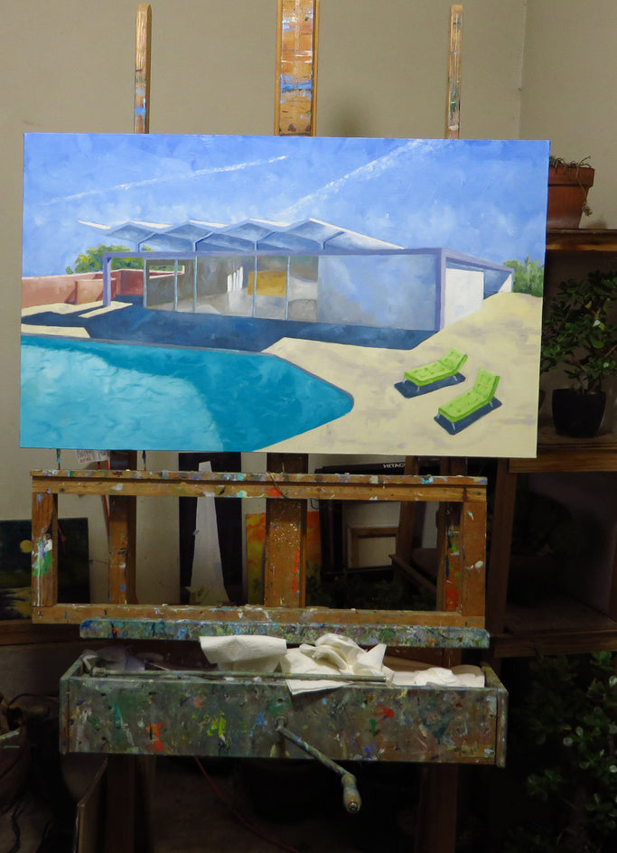 Contrails by Mitchell Freifeld |  Side View of Artwork 