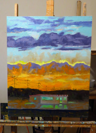 Original art for sale at UGallery.com | Hamburger Stand by Mitchell Freifeld | $900 | oil painting | 30' h x 25' w | photo 3