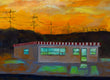 Original art for sale at UGallery.com | Hamburger Stand by Mitchell Freifeld | $400 | oil painting | 30' h x 25' w | thumbnail 4