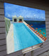 Original art for sale at UGallery.com | Long Pool by Mitchell Freifeld | $575 | oil painting | 30' h x 40' w | thumbnail 2