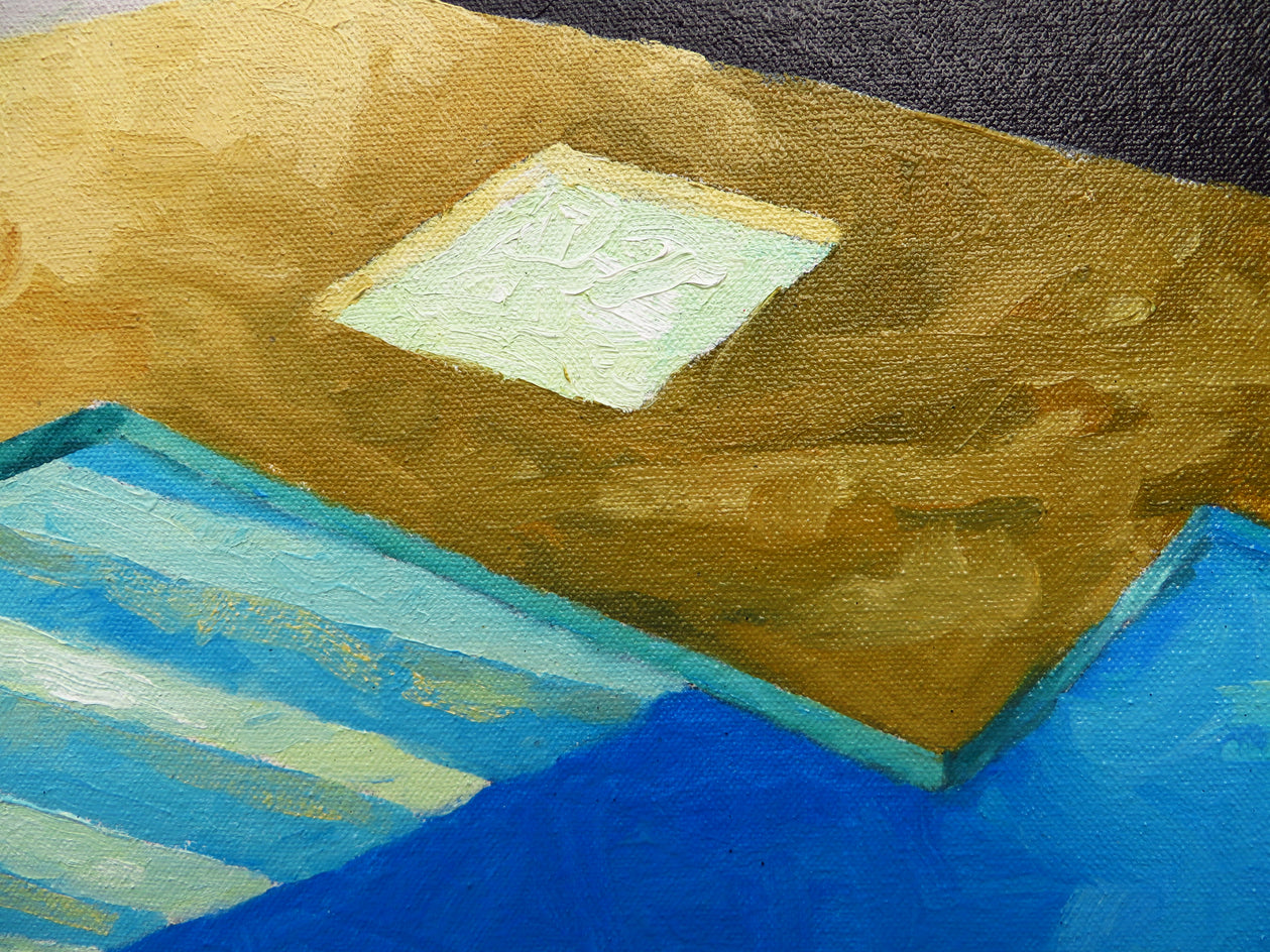 Stahl House Night by Mitchell Freifeld |  Closeup View of Artwork 