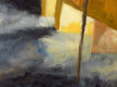 Original art for sale at UGallery.com | Stucco Apartments by Mitchell Freifeld | $900 | oil painting | 25' h x 35' w | thumbnail 4