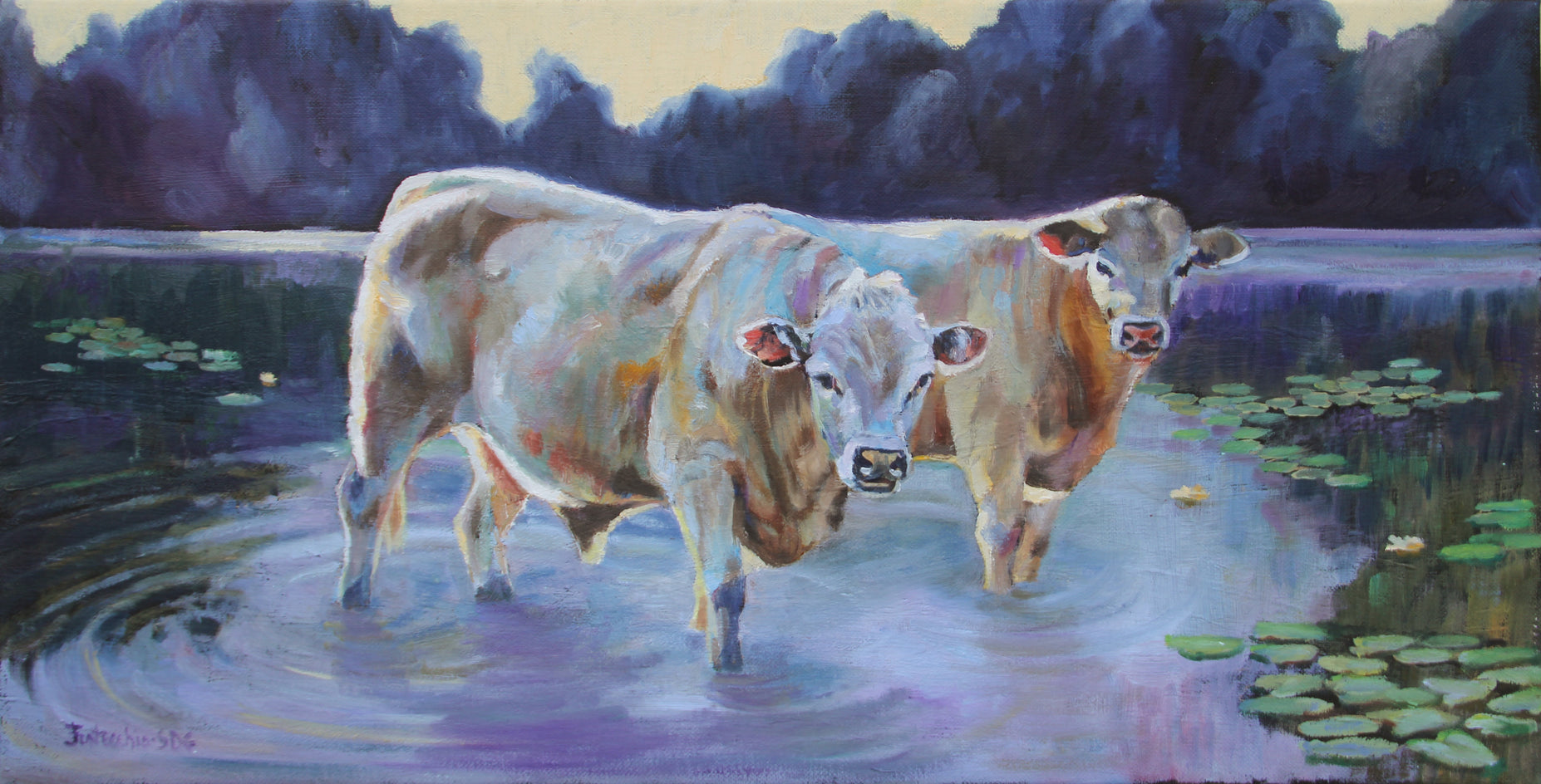 Monet Cows by Jan Fontecchio Perley |  Artwork Main Image 