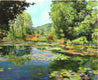 Original art for sale at UGallery.com | Monet's Pond at Giverny, View towards the Hill by Onelio Marrero | $1,800 | oil painting | 24' h x 30' w | thumbnail 1