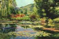 Original art for sale at UGallery.com | Monet's Pond at Giverny, View towards the Hill by Onelio Marrero | $1,800 | oil painting | 24' h x 30' w | thumbnail 4