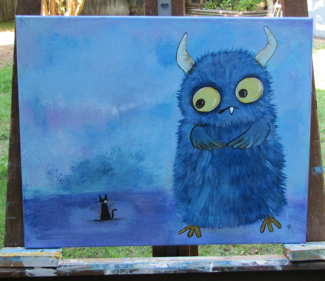 Gerald and The New Friend by Andrea Doss |  Context View of Artwork 