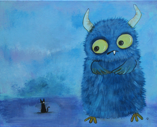 Gerald and The New Friend by Andrea Doss |  Artwork Main Image 