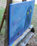 Original art for sale at UGallery.com | Gerald and The New Friend by Andrea Doss | $525 | acrylic painting | 16' h x 20' w | thumbnail 2