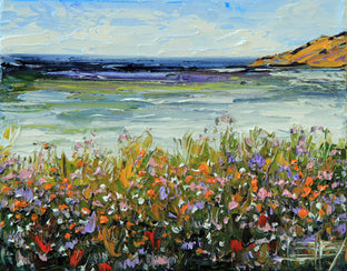 Original art for sale at UGallery.com | Colorful Monterey by Lisa Elley | $300 | oil painting | 8' h x 10' w | photo 1