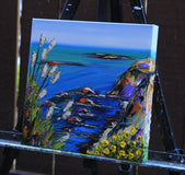 Original art for sale at UGallery.com | California Dream by Lisa Elley | $400 | oil painting | 12' h x 12' w | thumbnail 2
