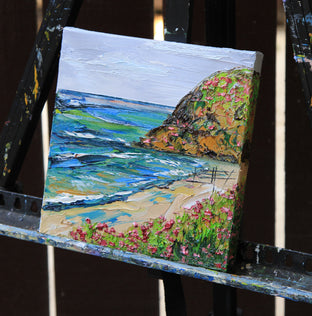 California Cliffs by Lisa Elley |  Side View of Artwork 