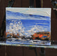 Original art for sale at UGallery.com | Waves of Monterey by Lisa Elley | $275 | oil painting | 8' h x 10' w | thumbnail 2