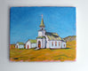 Original art for sale at UGallery.com | Old Lutheran Church, Melville, Montana by Doug Cosbie | $350 | oil painting | 10' h x 12' w | thumbnail 3